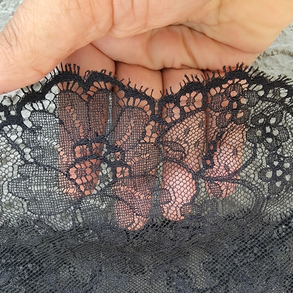 NWT La Perla Black Lace Square Neck Camisole – Size 4 (Large) luxury whimsigoth - Picture 8 of 16